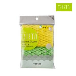 별표 트리스타 고리 망사 수세미 2매 l 그물 아크릴