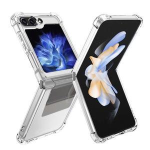 [메타폰꾸]갤럭시 Z플립5 케이스 방탄 커넥 젤리 투명 힌지보호