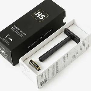 공식 헨슨 캐나다 우주 항공 기술 AL13 안전 면도기 본품 제트블랙