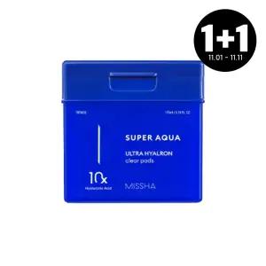 [1+1][미샤] 수퍼 아쿠아 울트라 히알론 클리어 패드 70매