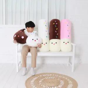 말랑하고 부드러운 모찌원단 빼빼로쿠션 바디필로우 & 모찌 머랭쿠키 인형 쿠션