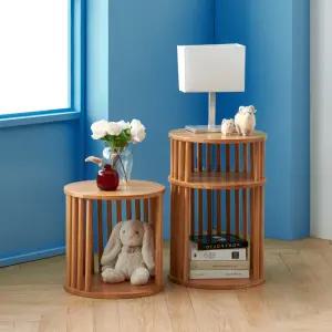 콜로세움 원목 틈새 미니 침대 협탁 1단 2단