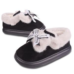 슈퍼카미트 여성용 겨울 리본 슬립온 털 쿠션 샌들 wt3sc83