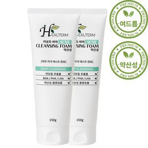 힐텀 어성초 바하 아크네 클렌징폼 약산성 150ml 2개