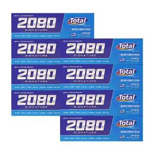 애경 2080 시그니쳐 토탈 블루치약 125g 4입 x2