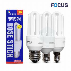 장미전구 삼파장램프 11W EFTR-11EXN 주광색 전구색