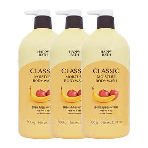 해피바스 정말 촉촉한 바디워시 900g x3