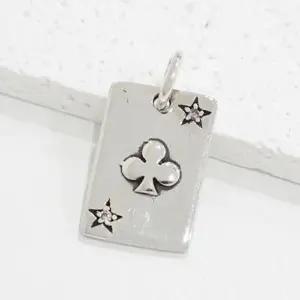 [하프클럽/ ]남자 스타 악세서리 실버925 카드 팬던트