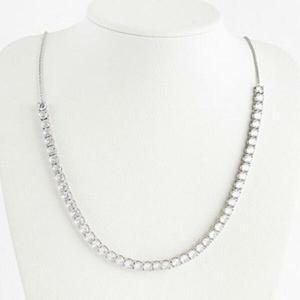 여자 파티 드레스 테니스 줄란 체인 실버 목걸이