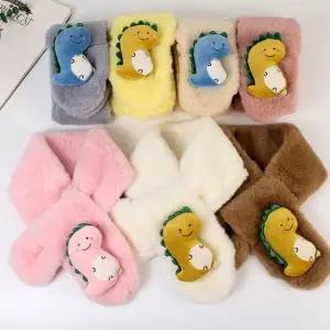 유아동 아기 키즈 겨울목도리 악어 퍼 머플러 귀여운목도리 니트 숏 페이크퍼 크리스마스선물