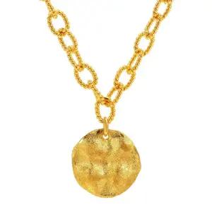 갤러리아 여자 순금 목걸이 체인 앤틱 코인 24K 37.5g 18K장식