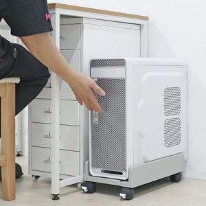 [신세계몰]국산 컴퓨터 본체 거치대 본체선반 컴퓨터받침대 데스크탑 트레이 이동식 PC 캐리어 수납 다이