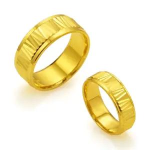 갤러리아 여자 남자 순금 반지 지그재그 커플링 24K 18.75g