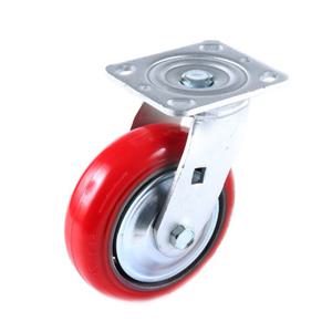 중하중용 캐스터 우레탄 운반바퀴 6인치(152.4mm) 고정 회전 회전브레이크 경창정공 40시리즈 바퀴폭44