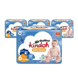 킨도 프리미엄 오슬림 에어쿨쿨 팬티형 기저귀  6단계 점보 30매x4팩
