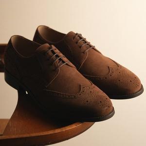 [플랩에프] 그로버 스웨이드 윙팁더비 SBW