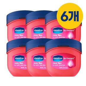6개) 바세린 립 테라피 미니자 로지 7g 립밤