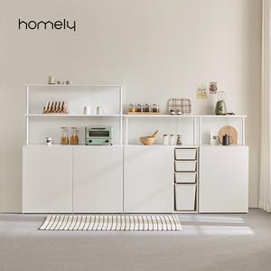 [11월 겨울맞이 5% 핫한특별가] 홈리 심플리 화이트 E0 엠보시트 다용도 선반 수납장 1200 (높은/키높은)