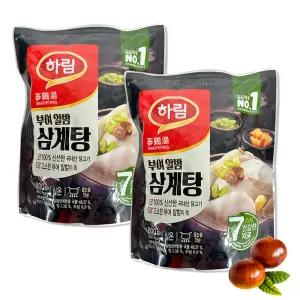 코스트코 하림 부여알밤 삼계탕 800g X 2봉 국내산닭고기 복날 보양식 간편조리