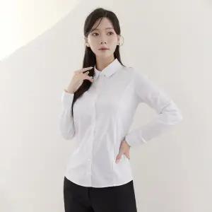 [더웨이나인]고급 여자 흰남방 여성 남방 면접 복장 유니폼 베이직 블라우스 상의 깔끔한 기본 화이트 셔츠