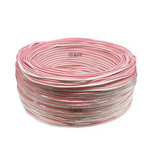 칼라 스피커선 20C 적백 1롤 100M 오디오 음향 앰프 마이크 케이블 전선 전기선 전깃줄 보일러 온도조절기 연결선