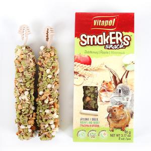 비타폴 사과 소동물 스매커 2P 햄스터 영양바 보충 간식 먹이 사료 이갈이 zvp-1114