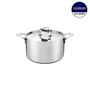 [쿡에버] PEEL 프리미엄 인덕션 통5중 스텐 미러 양수 냄비 20cm