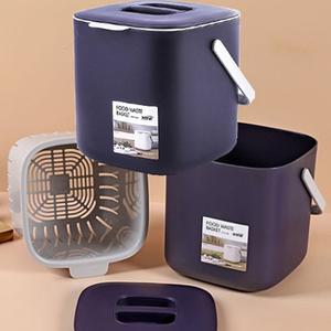 음식물쓰레기통 4리터 진공 밀폐 냄새차단 음쓰통 캠핑용 수거통 짬통 음식물 쓰레기통 d