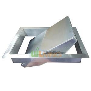 스텐 사각뱅뱅이뚜껑(매립형) 251x193 WL-4000 회전뚜껑 커버 테이블매립형 스텐리스