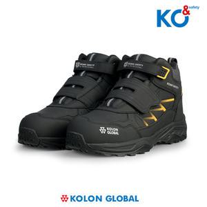 코오롱글로벌 와이드토캡 발편한 벨크로 경량 안전화 작업화 현장화 KS-613V