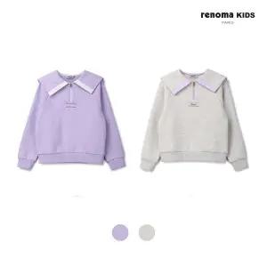 [대구백화점] [레노마키즈] 여아 카라 배색 반집업 기모 맨투맨(R2445T186)