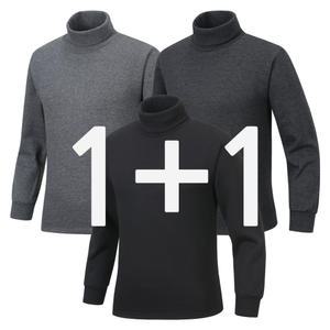 1+1 국산 겨울 남자 기모 폴라티 반폴라티 반목폴라티 긴팔 아웃도어 티셔츠 NA