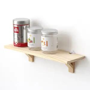 [올리빙]원목 벽선반 450 2P