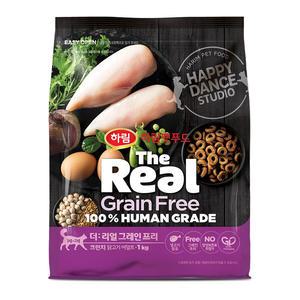 더리얼 캣 그레인프리 크런치 닭고기 1kg