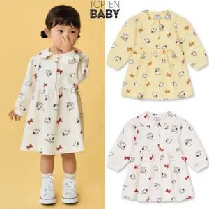 [탑텐키즈](하남점)24년 SS 여아) 유아 피너츠 테리 원피스 MKE3OO2301