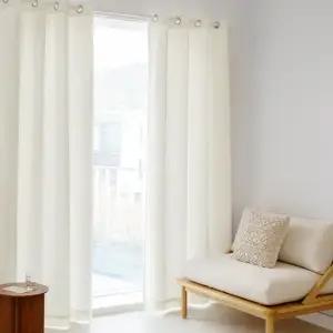 부클이중 바람막이 겨울 방한 긴창커튼 2장