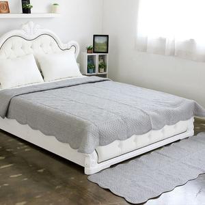 (그레이) 순면 스프레드 겸 러그 돌소파 침대패드 90x200cm /워싱패드/퀼팅카페트/침대스프레드/인테리어패