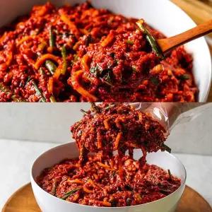 (국산재료) 명품해남 김장양념 김치양념 김치소 7kg (절임배추20kg용) 사전예약