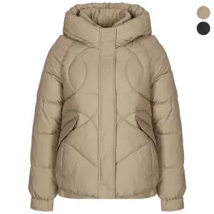 [BNX] 하이넥 후드 웨이브 패딩 점퍼