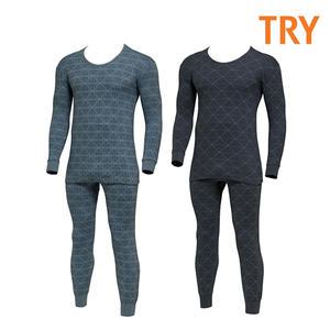 TRY 뉴 날염 보온메리 남성 내복 상하세트 남자내의