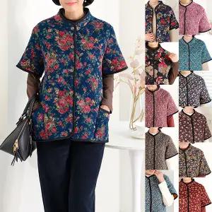 [엄마옷 로즈맘] 주화효도반팔누빔조끼