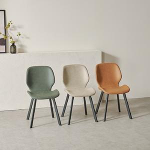 한샘몰pick (단독구매불가) 보니애 지젤 에어레더 패브릭 식탁 의자 1EA