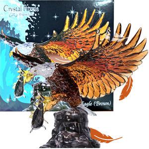 퍼즐샵 크리스탈퍼즐 브라운 독수리 EAGLE BROWN 63ps 미니모형 인테리어 소품 3D입체모형 DIY