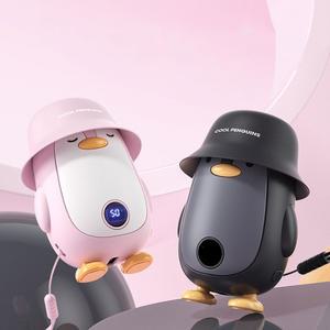 힙합팽귄 손난로 C타입 충전식 5단온도조절 보조배터리 기능 겨울 방한 보온 용품 핫팩 주머니난로