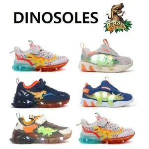 [다이노솔즈](신세계 사우스시티) LED 불들어오는 공룡 운동화  티렉스 트리케라 안킬로 가을 겨울 아동화