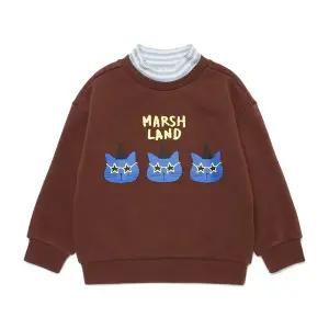 [대구백화점] [래핑차일드]레이어드 기모 맨투맨 BR(84C29-332-33BR)