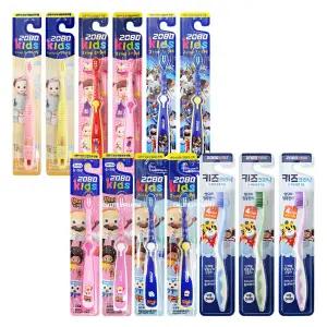 애경 2080 키즈 칫솔 5개/ 유아 어린이 1단계 2단계 3단계 4단계 남아 여아