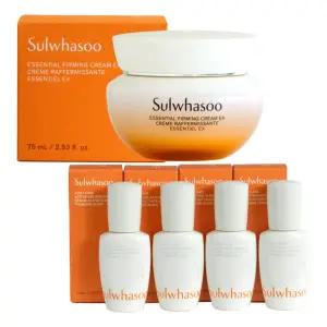 설화수 탄력크림 EX 75ml + 윤조에센스 60ml (15ml x 4개) 단품 기획 세트