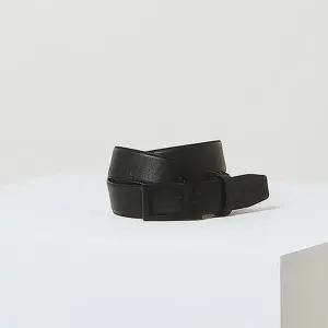 [헤지스](대전신세계)[HAZZYS ACC] 블랙 버클 블랙 H장식 소가죽 자동벨트 HJBE3F855BK