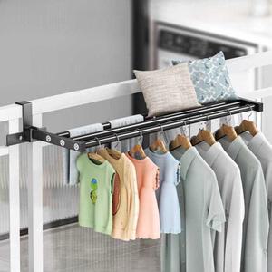 빨래 건조대 베란다 창문 거치 접이식 옷 신발 건조